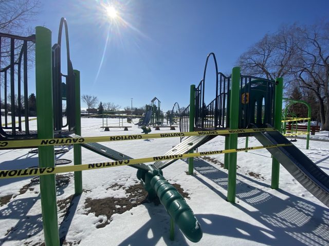 City closes playgrounds and urges residents to practice physical distancing