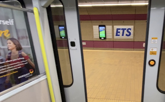 LRT doors open touchlessly