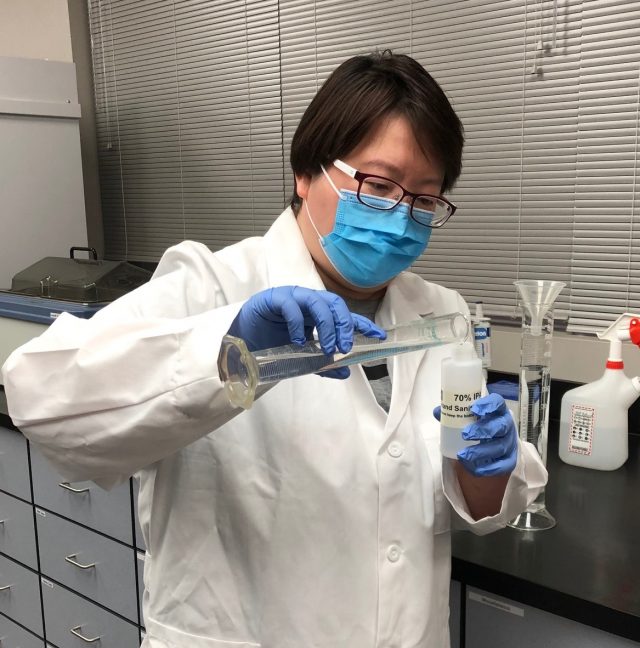 At Work: lending a sanitized hand