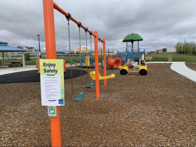 Read all about it: City sign shop headlines playground safety story