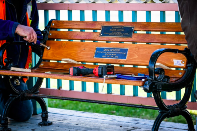City bench plaques get another chance to make first impression