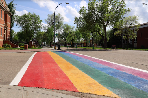 City crosswalks get coat of many colours for Pride