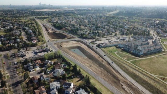 Terwillegar Drive Expressway: Construction is underway
