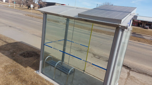 Solar bus shelters